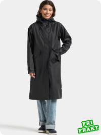 Didriksons Melinda regnjacka, svart