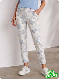 Veckans fynd: LauRie Taylor flower print blue, 7/8-l�ngd
