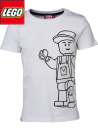 Lego kortärms-tröja vit
