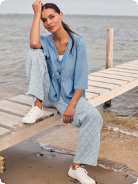 Sval sommarbyxa  i ren bomull