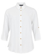 Favorit-skjorta, lin/viscose, vit
