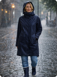 Didriksons Elly regnjacka, marin