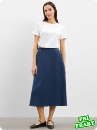 LauRie Asta kjol, medium blue denim