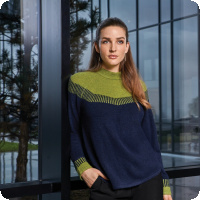 REA REA REA! Tr�ja med l�cker f�rgkombo stickad i ett behagligt och l�ttsk�tt garn i visose. Nu bara 499 kr, ordinarie pris 799 kr.