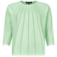 Missa inte att fynda den h�r snygga tr�jan (finns �ven i vitt, marin och himmelsbl�) som Veckans Fynd f�r bara 299 kr (ordinarie pris 499 kr). En fin modell i vackert stilren m�nsterstickning p� frampartiet. L�tt utst�lld med m�nster fr�n halsringning och ner, 3/4- �rm och rund hals. Tr�jan kommer fr�n Sunday och �r i ett viscosgarn med polyester.