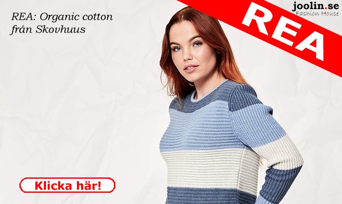 REA: Organic Cotton, tröja i indigoblått