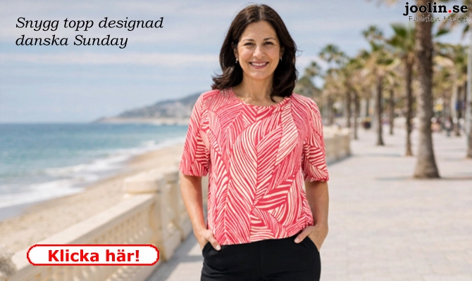 Top, fr�n Sunday, rosa-r�d